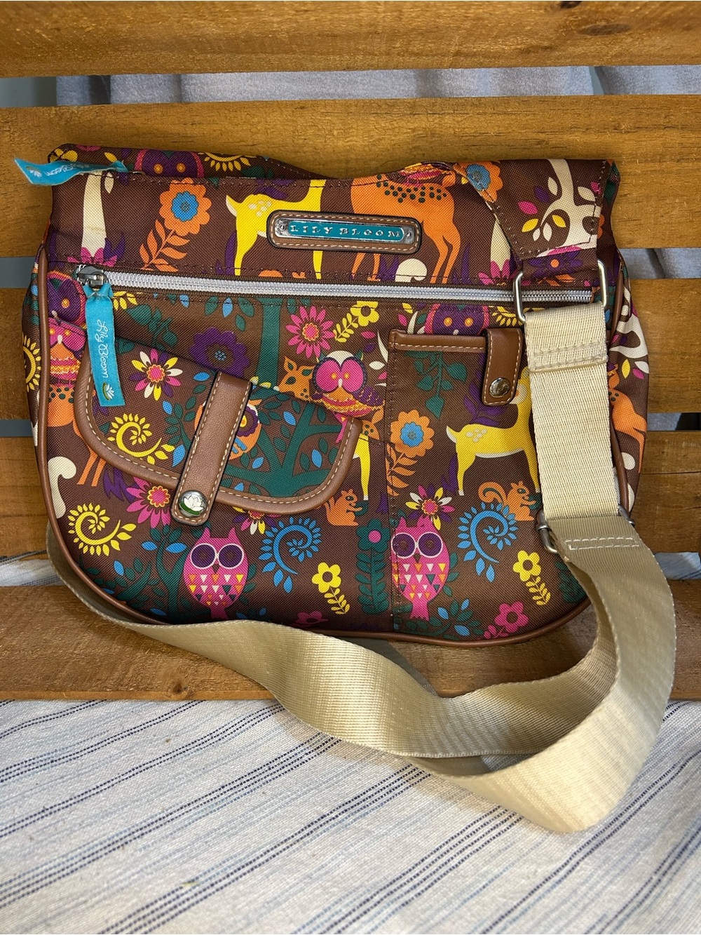 LILY BLOOM FOREST ANIMALS CROSSBODY